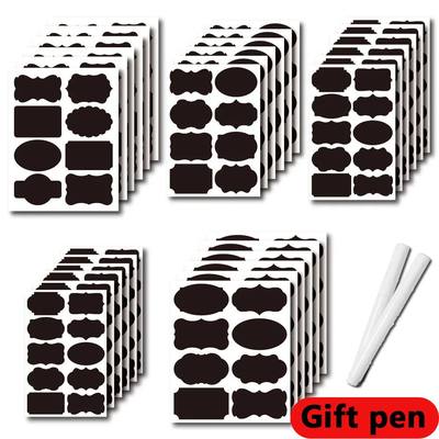 48 Pieces/Set, Erasable Blackboard, Waterproof Seasoning Bot