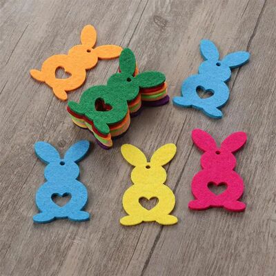 5pcs/10pcs Cute Nonwoven Felt Creative Easter Hare Decor Rab