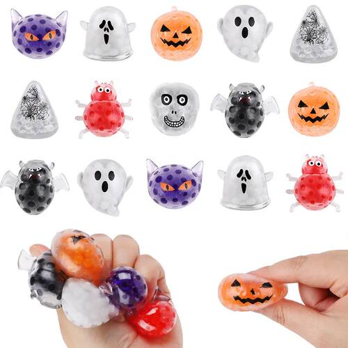 5/10/20Pcs Halloween Squeeze Ball Pumpkin Ghost Fidget Toy K