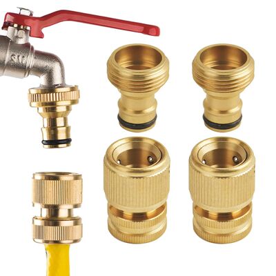 1Sets Garden Hose Quick Connect Water Hose Fitting, 3/4 Inch