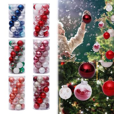 30pcs 6cm Christmas Balls Shatterproof Christmas Tree Pendan