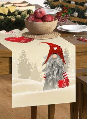 Christmas Table Runner Kitchen Coffee Dining Table Decor Was