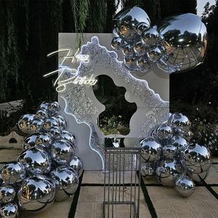 Balloon Silver Arch Giant gorgeous Foil Set deco
