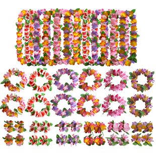 Necklace Wreath Hawaiian Party Arti Hawaii Decoration Flower