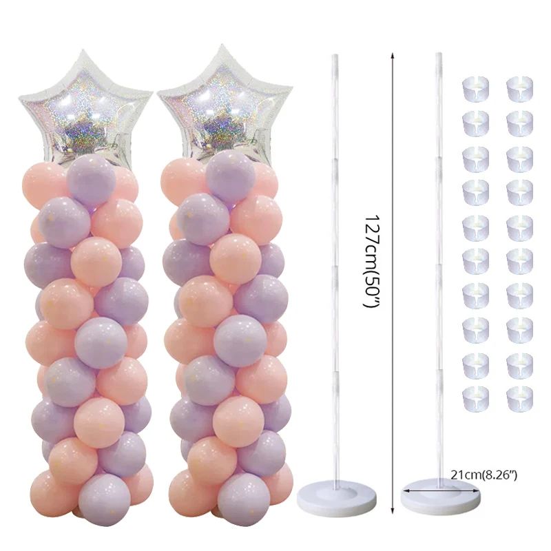 Balloon Column Stand Happy Birthday Party Decoration Kids Ba
