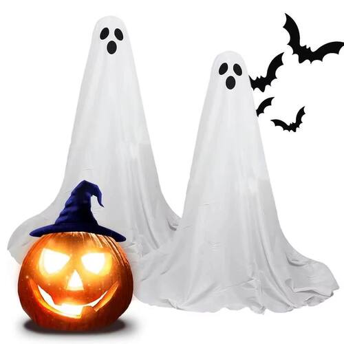 Ghost Spooky Halloween Decor Battery Light Home Ghost Front