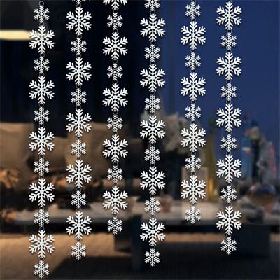 Christmas Ornament Holographic Snowflake Garland Christmas D