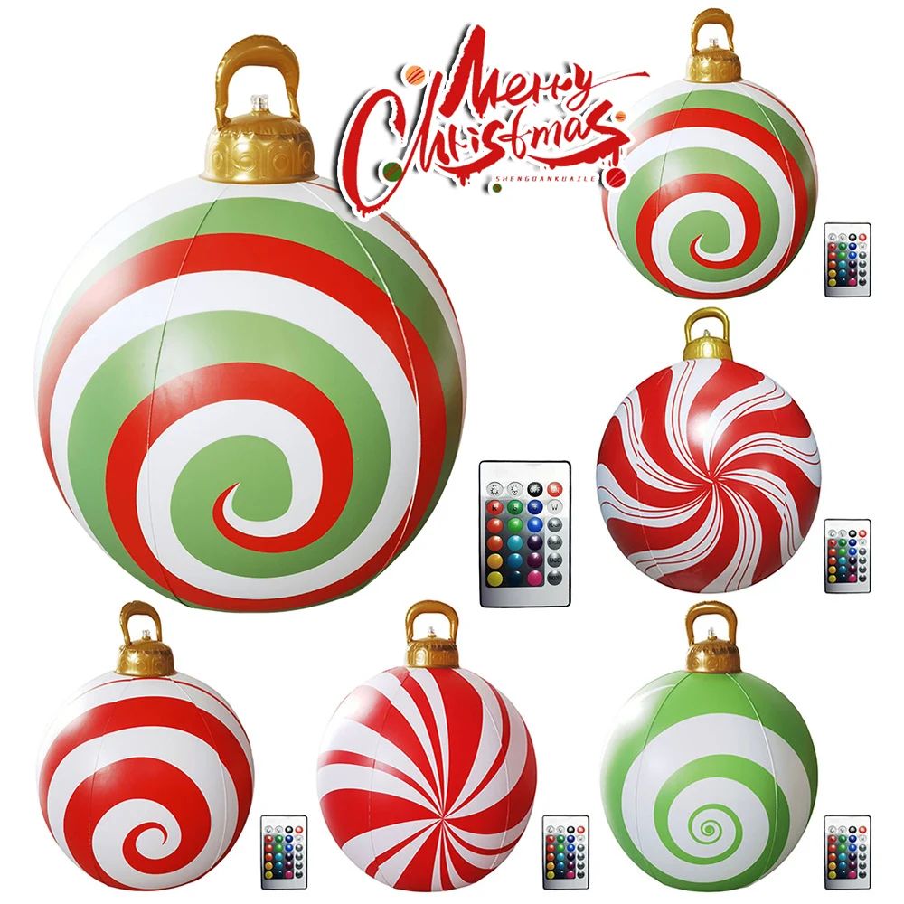 60cm Christmas Inflatable Decorated Ball PVC Giant Big Large