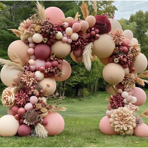 Dusty Rose Pink Balloon Arch Wedding Engagement Decoration N