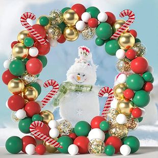 Balloon Arch Decor Merry Bal Santa Christmas Kit New Garland
