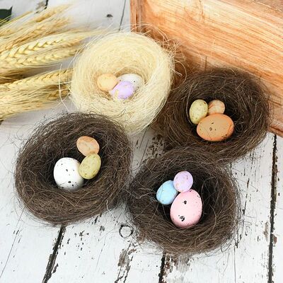 Simulation Bird Nest Artificial Foam Eggs Easter Decoration