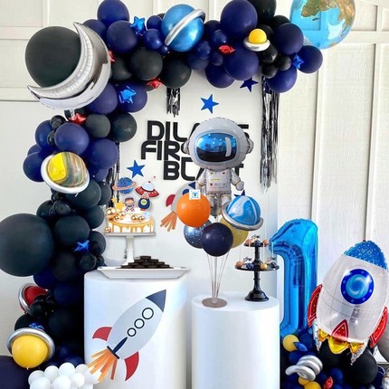 Galaxy Planet Theme Birthday Party Decor Kids Solar System