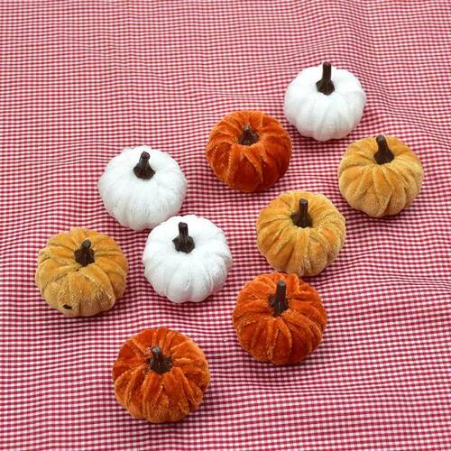 5/10pcs Halloween Simulation Pumpkin Desktop Decoration Hall