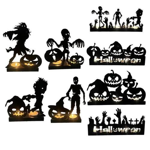 Halloween Candle Stick Holder Funny Shadow Votive Candle Hol