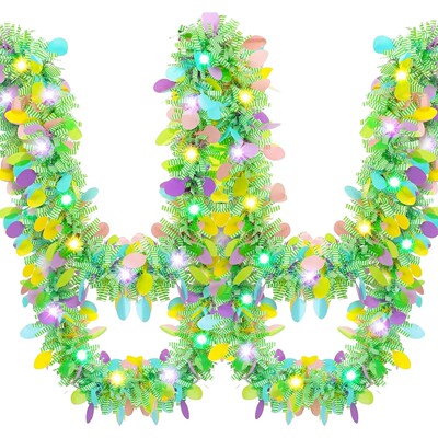 2M Easter Hanging Garlands Stripe Tel Ornament DIY Wreath Cr
