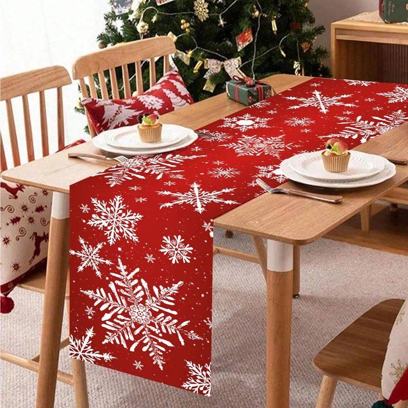 Christmas Snowflakes Table Runner Christmas Decorations for