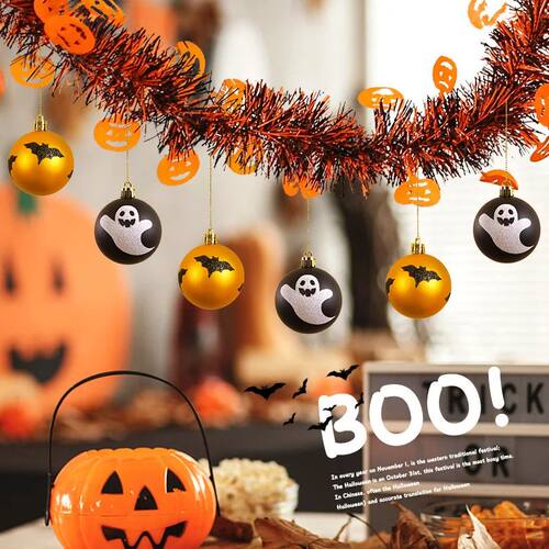 Halloween Decorative Latte Flower Color Bar Pendant Party Su