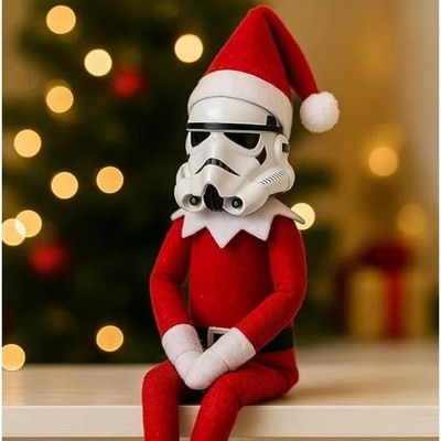 Stormtrooper On A Stoop Christmas Elf Doll, Collectible Insp