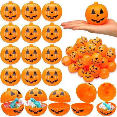 10Pcs Halloween Pumpkin Candy Treat Boxes Mini Gifts Packagi