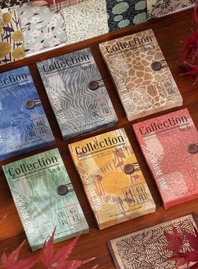 60 Pcs Retro Letter Sheet Material Paper Junk Journal Planne