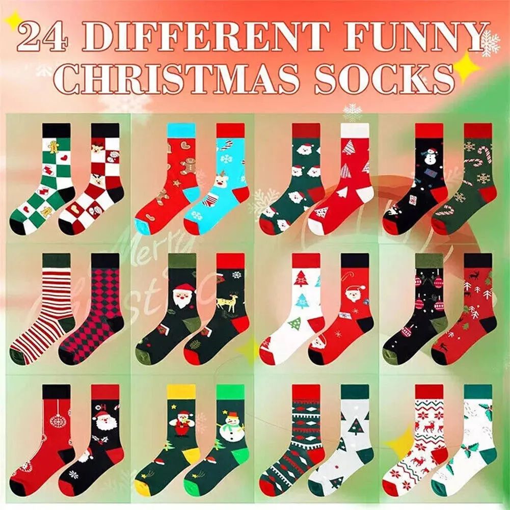 Christmas Funny Snowmen Socks Unisex Socks Socks Advent Cale