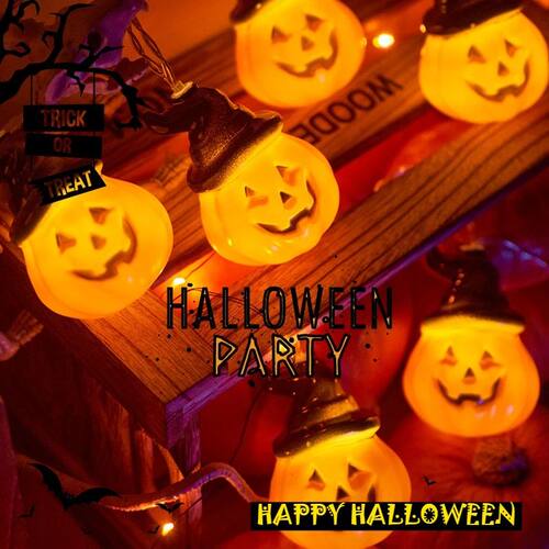 1Set - 3style Halloween 40LEDs Battery Powered String Lights