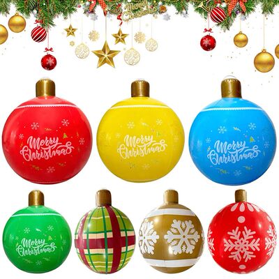 24 Inch PVC Inflatable Christmas Ball Christmas Decorations