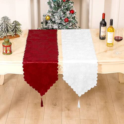 Christmas Table Runner Merry Christmas Decorations For Home