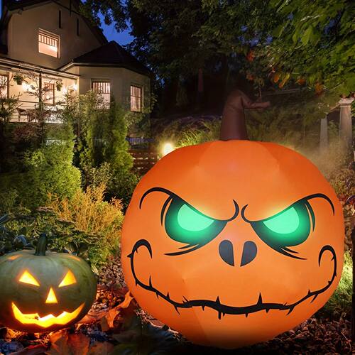 Halloween Toys Decoration LED Lighted Inflatable Pumpkin Dol