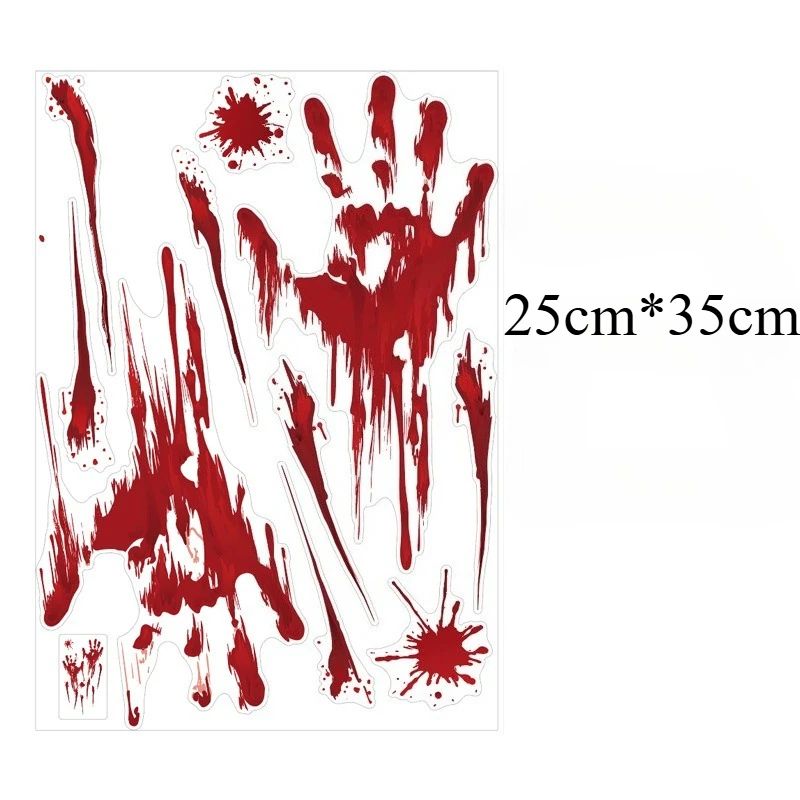 Halloween Decors Halloween Bloody Footprints Window Sticker