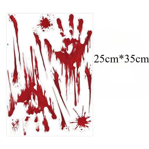 Halloween Decors Halloween Bloody Footprints Window Sticker