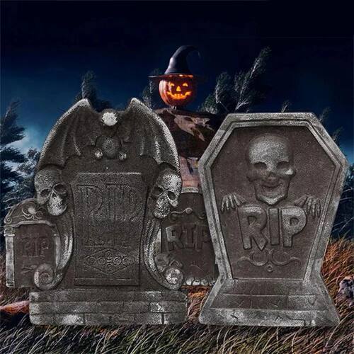 Halloween Home Decoration Foam Skeleton Tombstone Graveyard