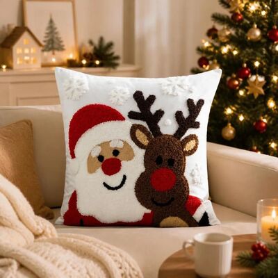 Christmas Theme Christmas Pillowcase Unfilled Snowman/Elk Pa