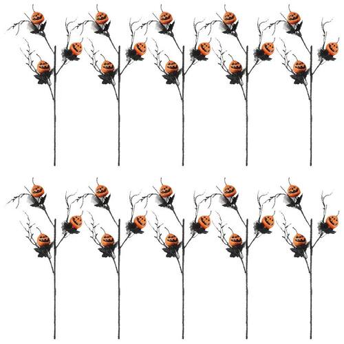 Halloween Decoration Artificial Pumpkin Maple Leaf Bouquet P