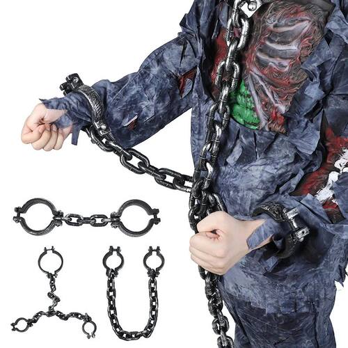 Halloween Party Plastic Chain Horror Props Haunted House Dec