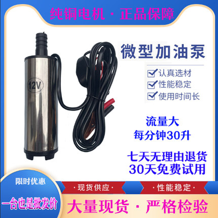 电动抽油泵12V24伏220V柴油汽油通用油抽子抽水泵小型抽油神器