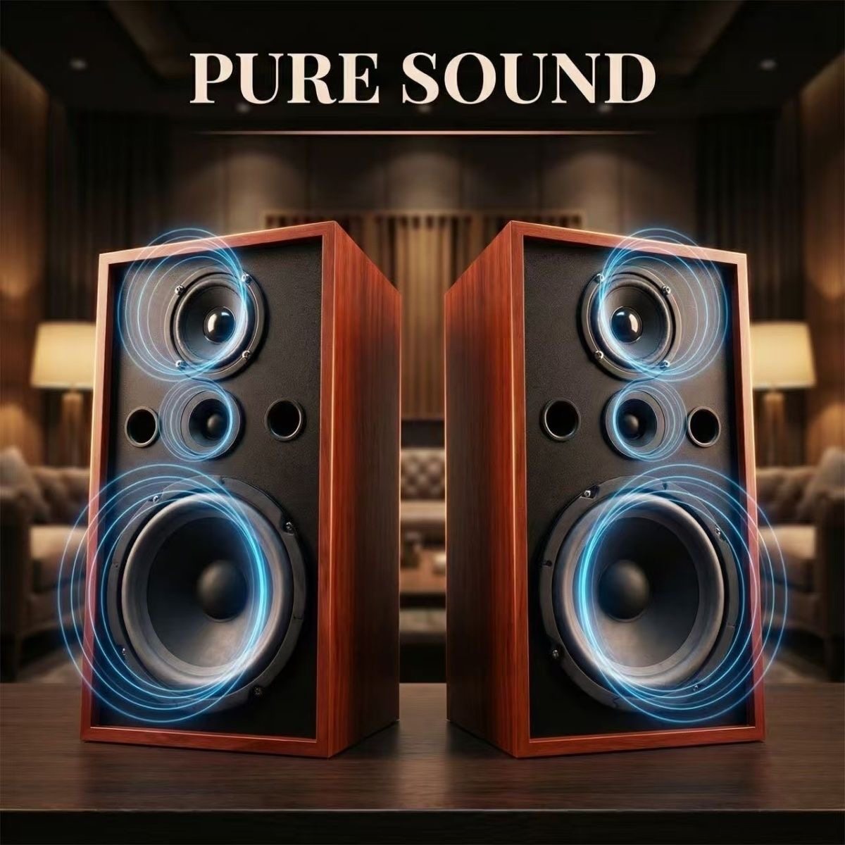 声丽美356H发烧HIFI级6.5寸三分频无源音箱音响音乐家庭影院