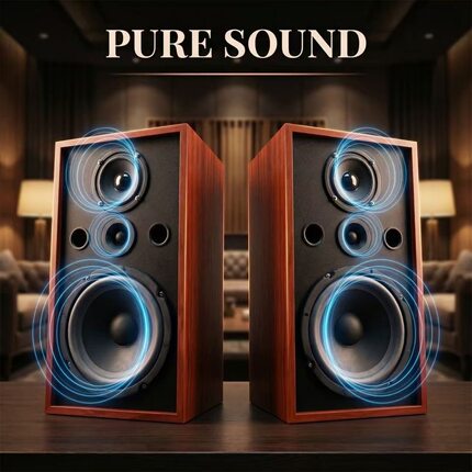 声丽美356H发烧HIFI级6.5寸三分频无源音箱音响音乐家庭影院