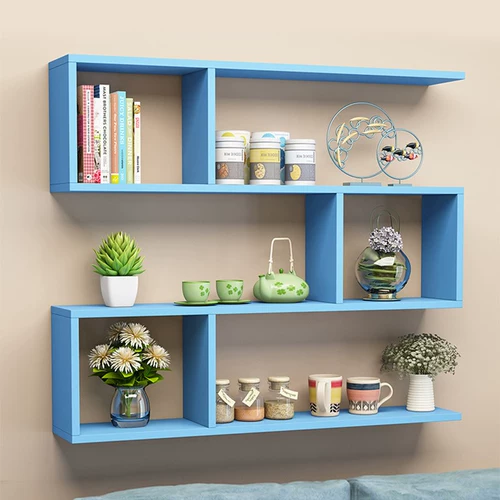 Креативная клетчатая настенная настенная настенная настенная шкаф для хранения шкафа спальня настенная комната гостиная винная стойка подвесная шкаф на стены шкаф