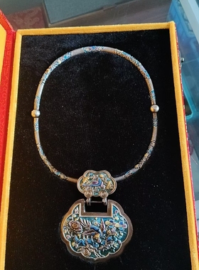 国风老银纯手工2025年新款民族风足银重工项圈克重230克左右