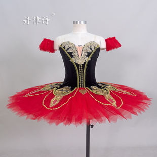 丹律诗简易款唐吉诃德芭蕾舞tutu裙比赛演出服帕基塔艺考独舞儿童