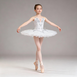 【丹律诗】简单款白色芭蕾裙儿童大人银仙子变奏芭蕾tutu裙雷蒙达