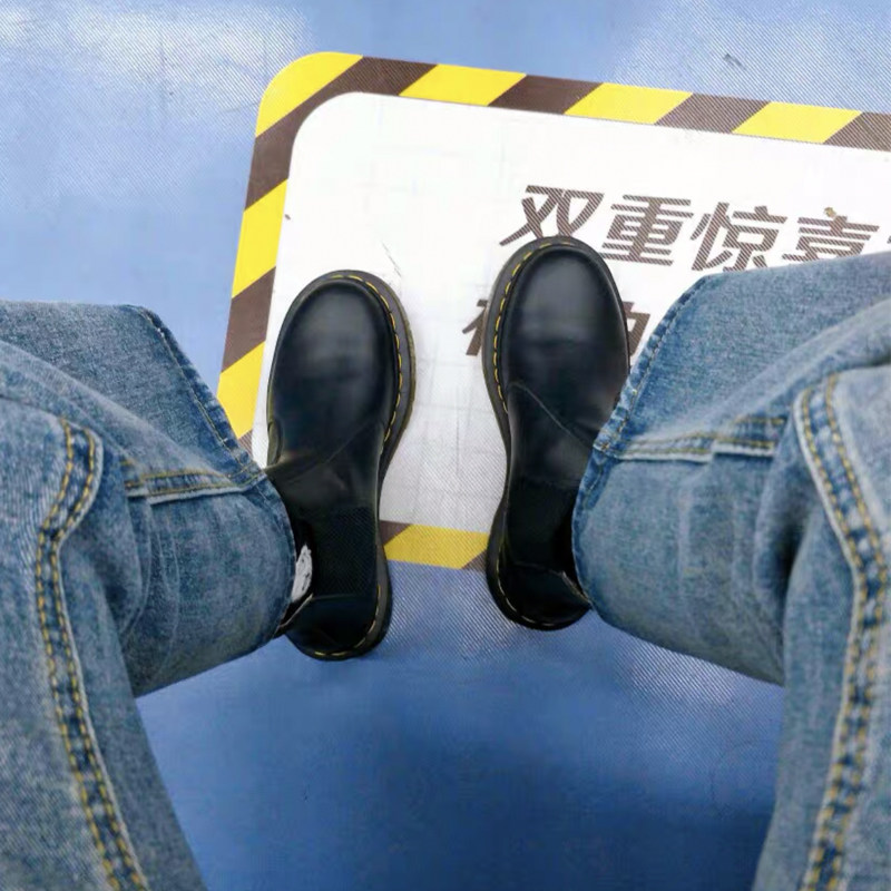 2024新品正秋季粗跟短靴单靴切尔西靴