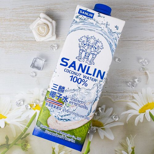 三麟椰子水泰国进口椰子水植物蛋白饮料椰汁椰奶100%非浓缩还原