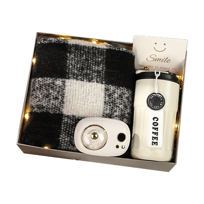 保暖实用2023男士流行款围巾礼盒