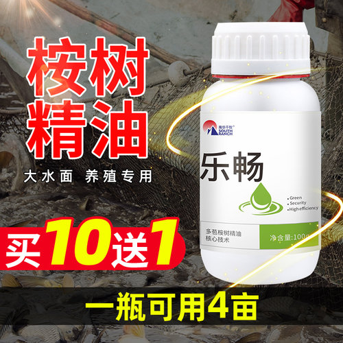 乐畅桉树精油水产养殖用敌百虫溶液鱼药组合小瓜虫车轮净指环虫清 - 封面