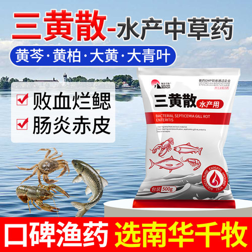 三黄散水产养殖鱼虾解毒腐烂