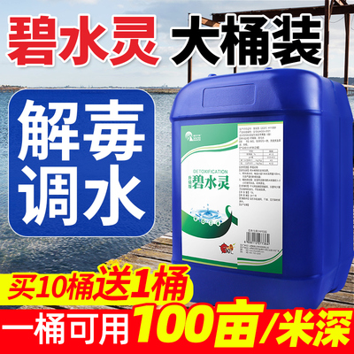 解毒碧水灵安有机酸果酸鱼虾塘调水产养殖解藻毒活水灵降亚盐氨氮