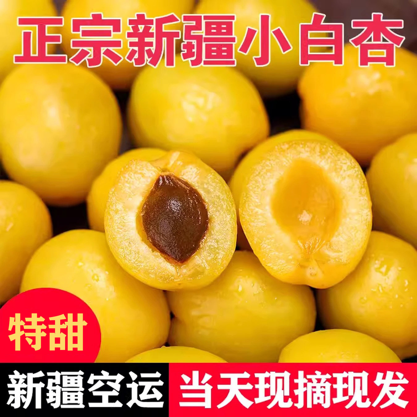 轮台小白杏(大果) 3斤