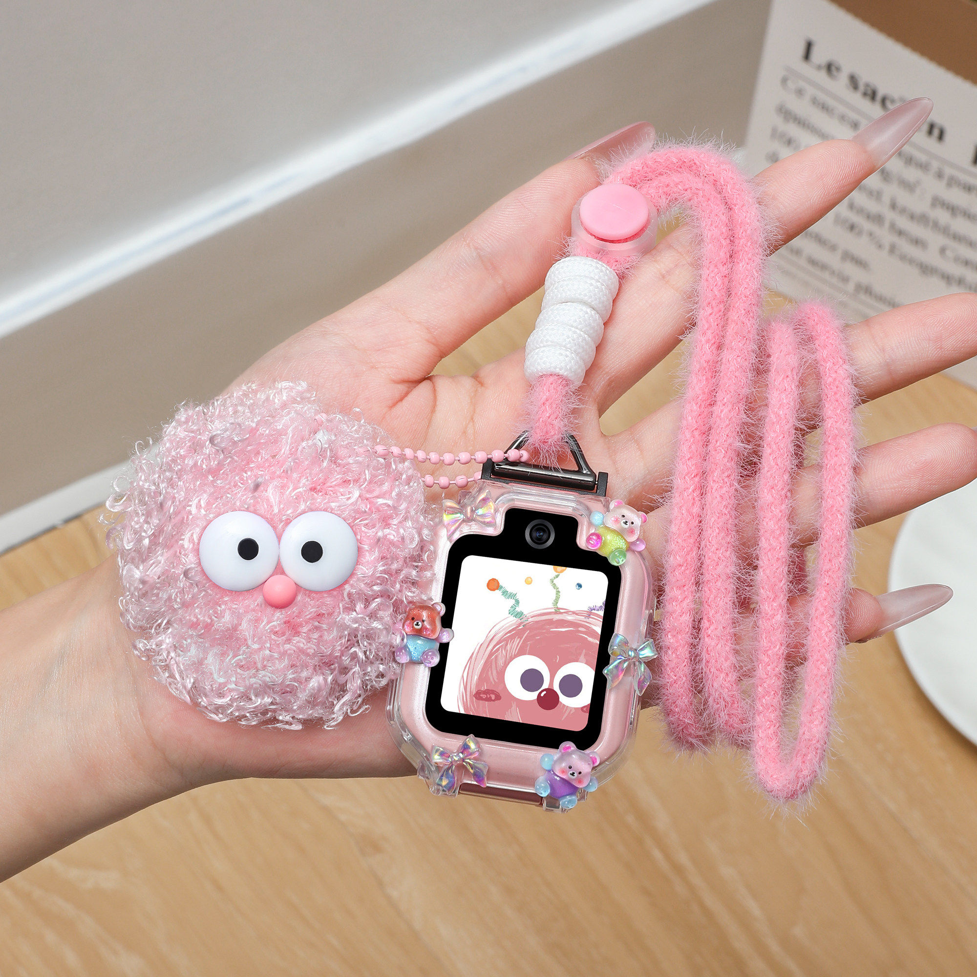 适用华为TGR-L10儿童手表5表带4X/3S表链5pro挂脖绳可爱保护壳套